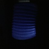 Lampión modrý 28 cm 